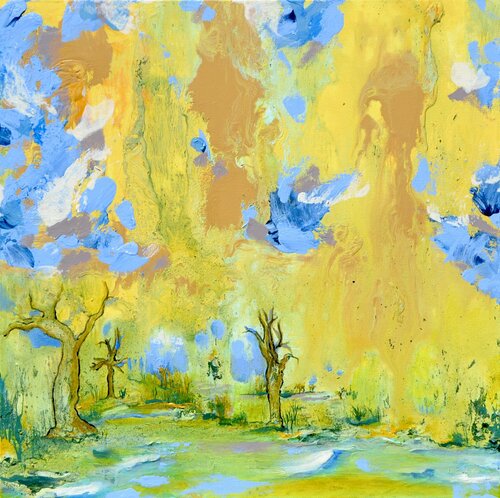 Ambiguous Landscape #15 van Joe LaMattina, Schilderij te koop op Singulart