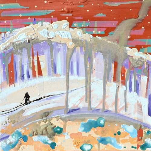 Ski Slope by Joe LaMattina, Painting for Sale on Singulart