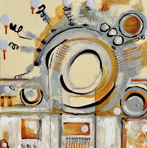 Wrapped in Gold and Silver von Joe LaMattina, Malerei kaufen auf Singulart