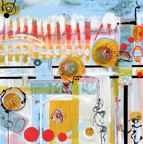 Let's Go Bowling van Joe LaMattina, Schilderij te koop op Singulart