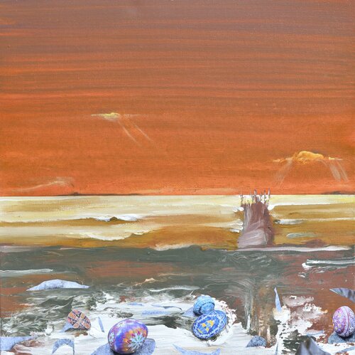 Warships and Ukrainian Easter Eggs von Joe LaMattina, Malerei kaufen auf Singulart