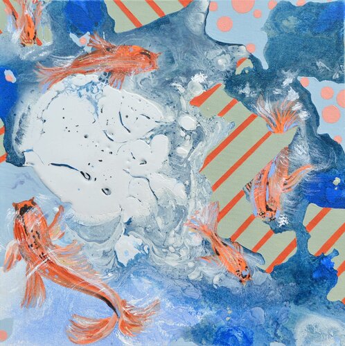 5_Fish van Joe LaMattina, Schilderij te koop op Singulart