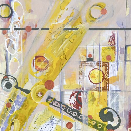 Mellow, Yellow Sunshine van Joe LaMattina, Schilderij te koop op Singulart