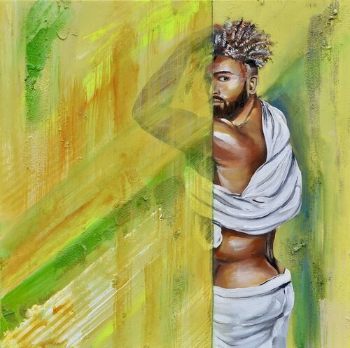 What's Behind Door #1? di Joe LaMattina, Pittura in vendita su Singulart