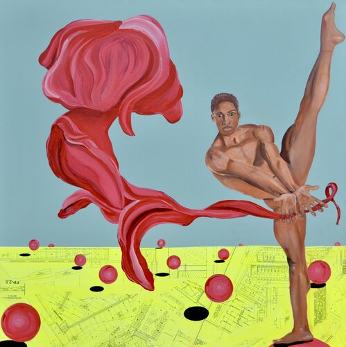 Some Have Landed by Joe LaMattina, Painting for Sale on Singulart