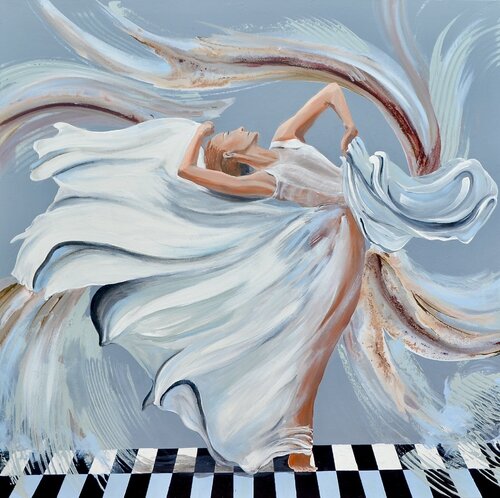 Flowing Ethereal Woman von Joe LaMattina, Malerei kaufen auf Singulart