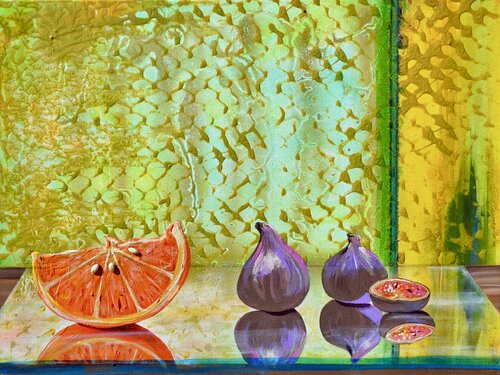 Two and a Half Figs by Joe LaMattina, Painting for Sale on Singulart