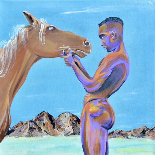 Booty and the Beast van Joe LaMattina, Schilderij te koop op Singulart