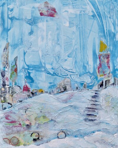 Gray Doors by Joe LaMattina, Painting for Sale on Singulart