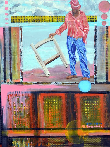 Crossing Dimensions by Joe LaMattina, Painting for Sale on Singulart