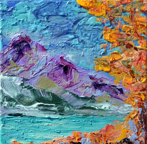 One Purple Mountain van Joe LaMattina, Schilderij te koop op Singulart