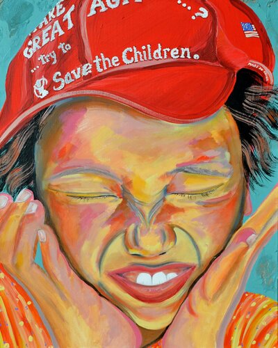 Save the Children by Joe LaMattina, 油畫 for Sale on Singulart
