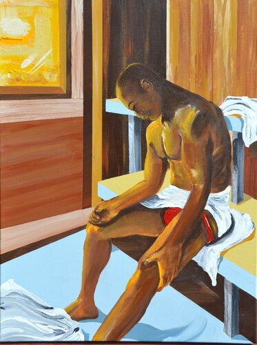 Sauna di Joe LaMattina, Pittura in vendita su Singulart