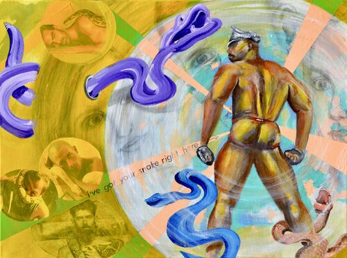 I've Got Your Snake Right Here de Joe LaMattina, Pintura a la venta en Singulart