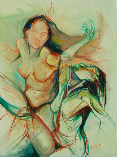 Belles comme le jour et la nuit di Christine Viens, Pittura in vendita su Singulart