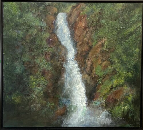 Chute abrupte by Christine Viens, Painting for Sale on Singulart