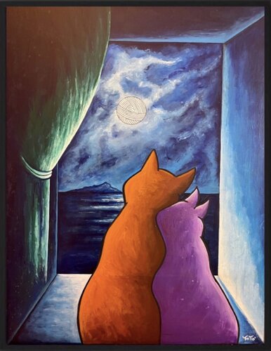 La finestra sul mare by Salvatore Petrucino, Painting for Sale on Singulart