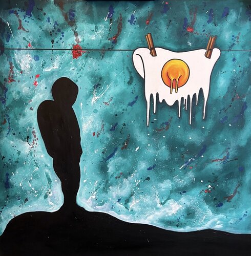 20 Luglio 2069 de Salvatore Petrucino, Pintura a la venta en Singulart