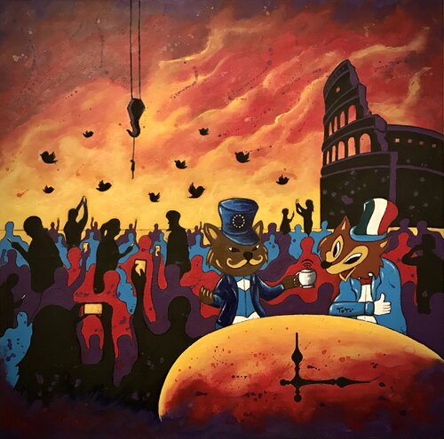 XXI SECOLO par Salvatore Petrucino, Peinture en vente sur Singulart