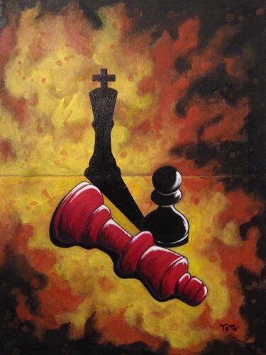 Scacco matto by Salvatore Petrucino, Painting for Sale on Singulart