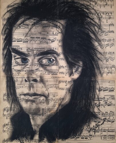 Portrait of Nick Cave von Inga Yarotskaya, Zeichnungen kaufen auf Singulart