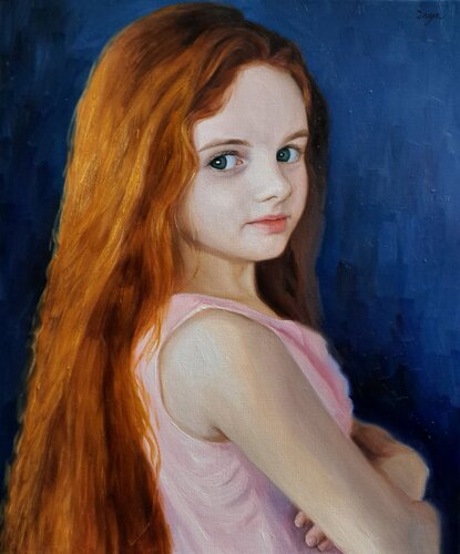Girl with Red Hair von Inga Yarotskaya, Malerei kaufen auf Singulart