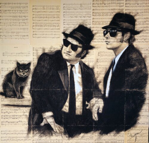 The Blues Brothers von Inga Yarotskaya, Zeichnungen kaufen auf Singulart