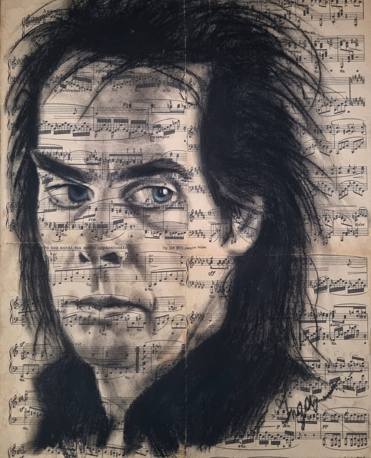 Portrait of Nick Cave Inga Yarotskaya