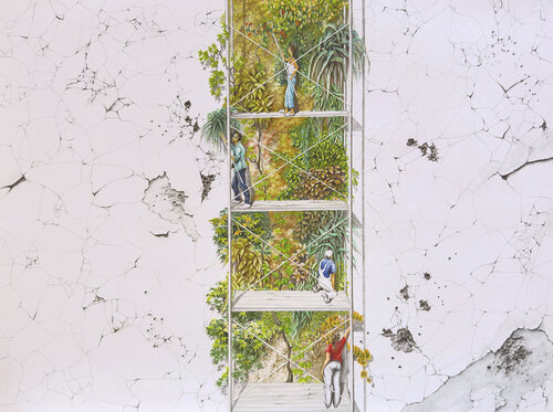 Landscapers. Tomorrow, after the war. by igor kotlarski, Drawing for Sale on Singulart