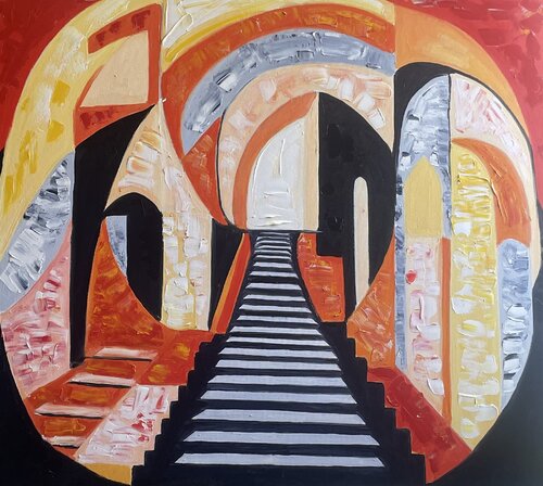 "Harmony of Contrast" di Elena Logovinsky, Pittura in vendita su Singulart