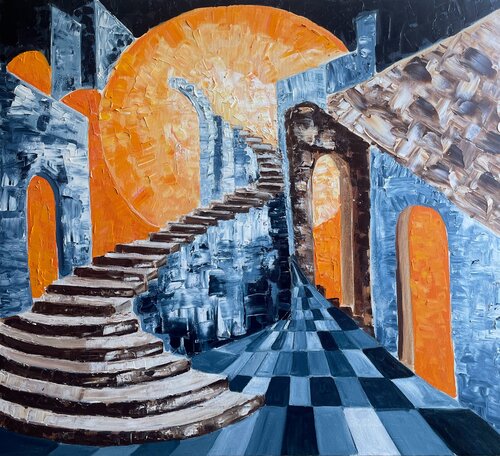 "Ascend to the Light"* van Elena Logovinsky, Schilderij te koop op Singulart