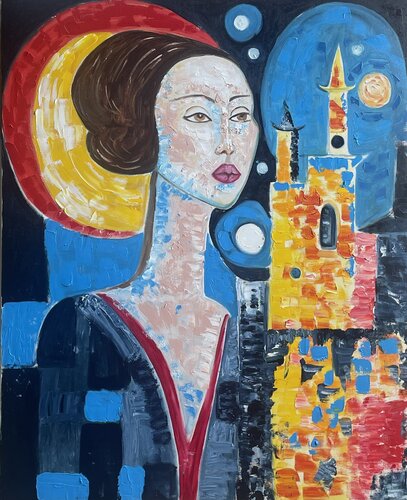 “Moonlight Beautiful” von Elena Logovinsky, Malerei kaufen auf Singulart