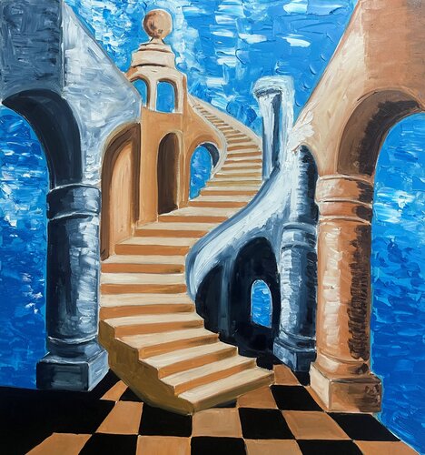 "Stairway to Heaven"* van Elena Logovinsky, Schilderij te koop op Singulart