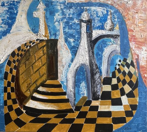 Illusion of space de Elena Logovinsky, Pintura a la venta en Singulart
