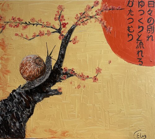 The snail de Elena Logovinsky, Pintura a la venta en Singulart
