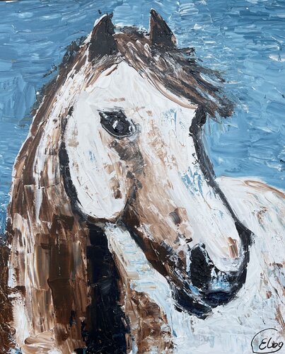 soul of a horse di Elena Logovinsky, Pittura in vendita su Singulart