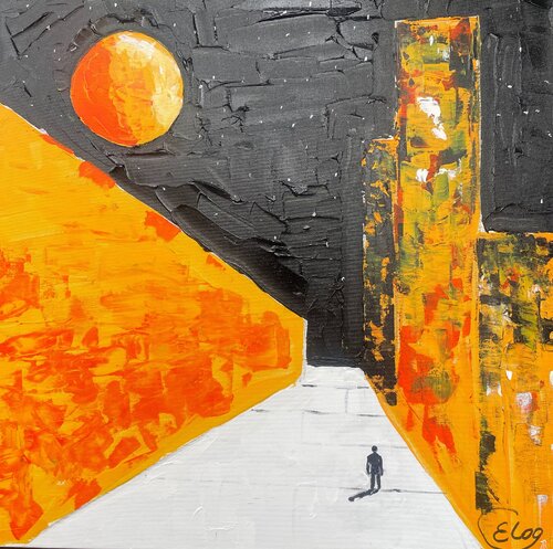 Lonely Way di Elena Logovinsky, Pittura in vendita su Singulart