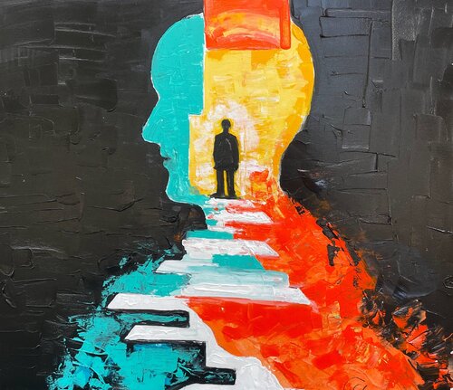 The Ascension of the Spirit von Elena Logovinsky, Malerei kaufen auf Singulart