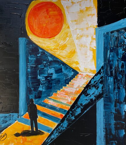 "Steps to the Light" di Elena Logovinsky, Pittura in vendita su Singulart