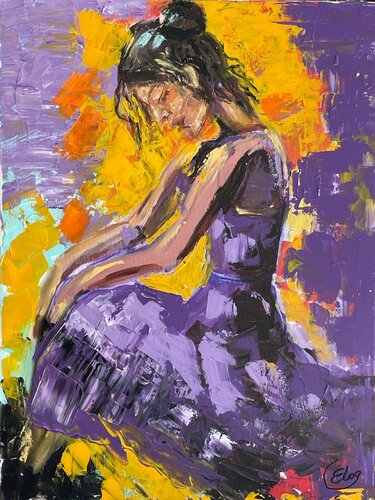 "In Contemplation" van Elena Logovinsky, Schilderij te koop op Singulart