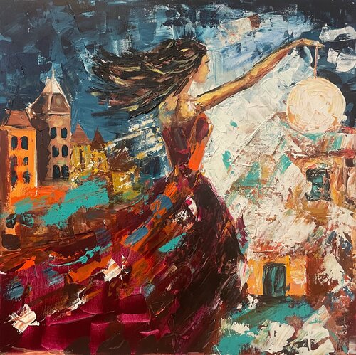 “Bearer of Light” di Elena Logovinsky, Pittura in vendita su Singulart