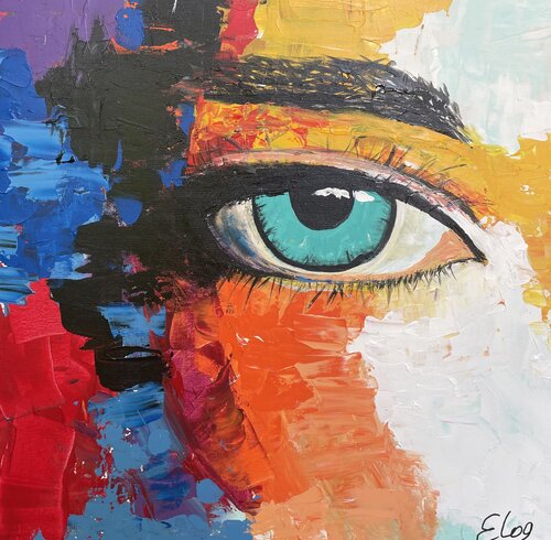 The Gaze of Color by Elena Logovinsky, Painting for Sale on Singulart