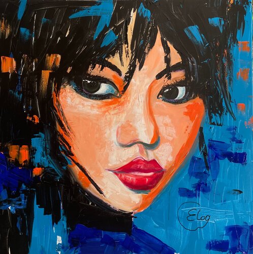Muse of the Rising Sun van Elena Logovinsky, Schilderij te koop op Singulart