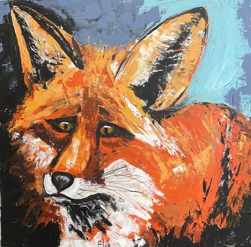 Eyes of the Forest par Elena Logovinsky, Peinture en vente sur Singulart