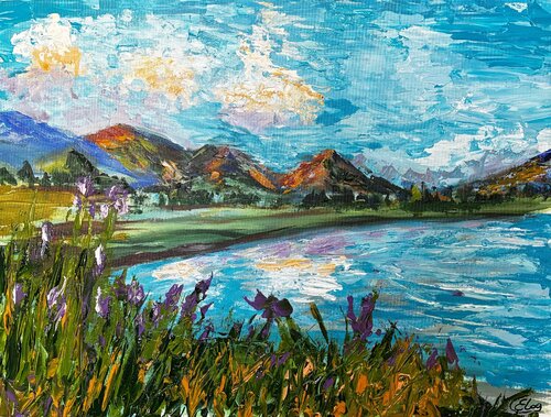 Blooming Horizon di Elena Logovinsky, Pittura in vendita su Singulart