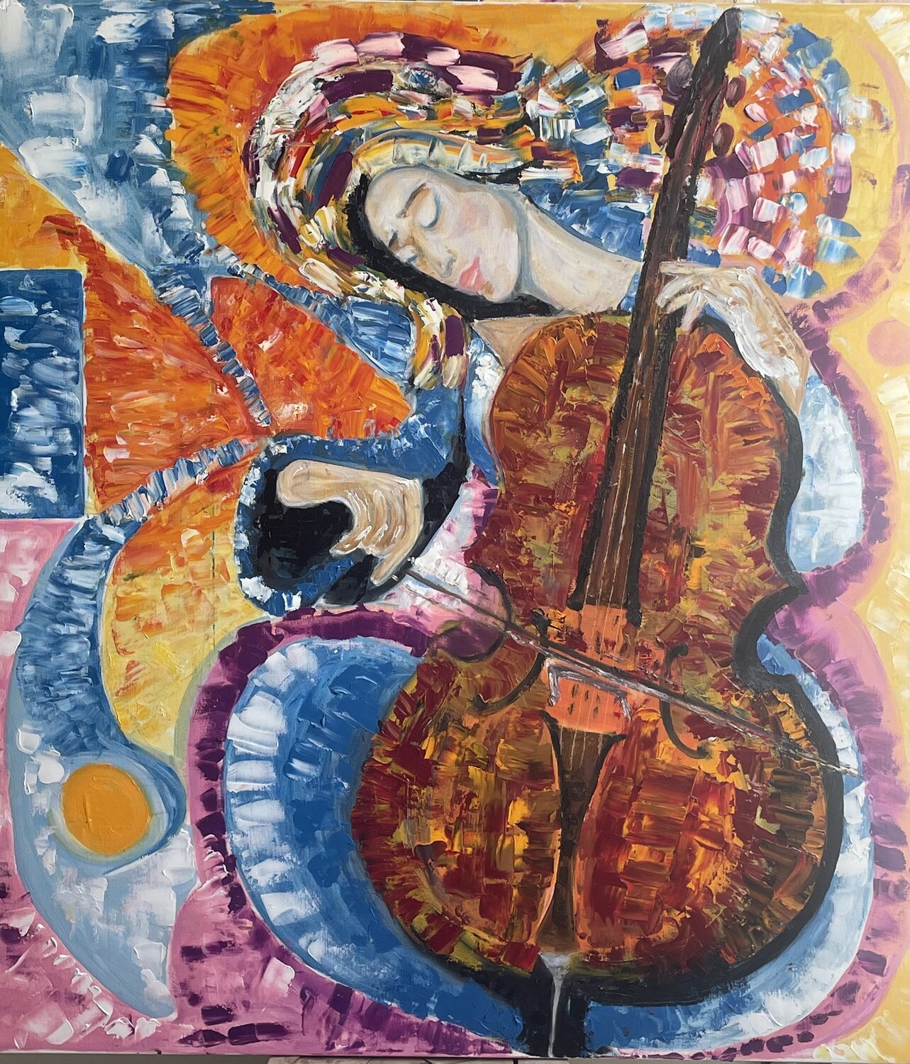 "Vibrant Harmonies: Woman and Cello" Elena Logovinsky