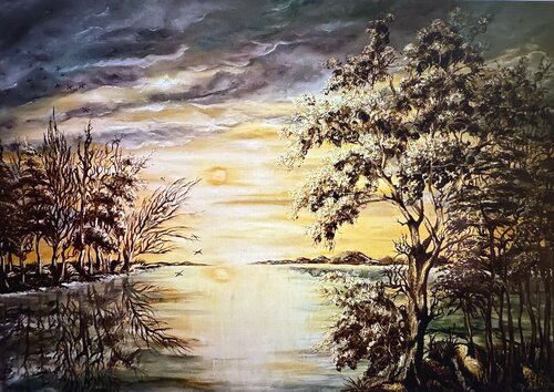Herbst par Elfriede Hackl, Peinture en vente sur Singulart