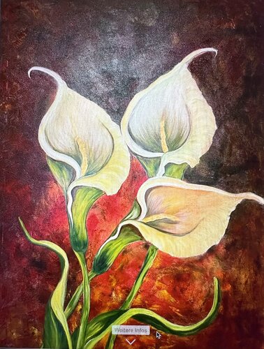 Calla-Lilien par Elfriede Hackl, Peinture en vente sur Singulart