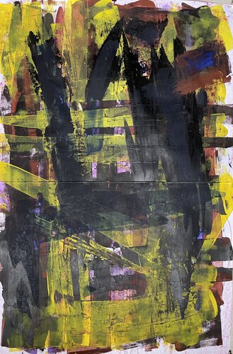 Yellow von Eva Laufer, Malerei kaufen auf Singulart