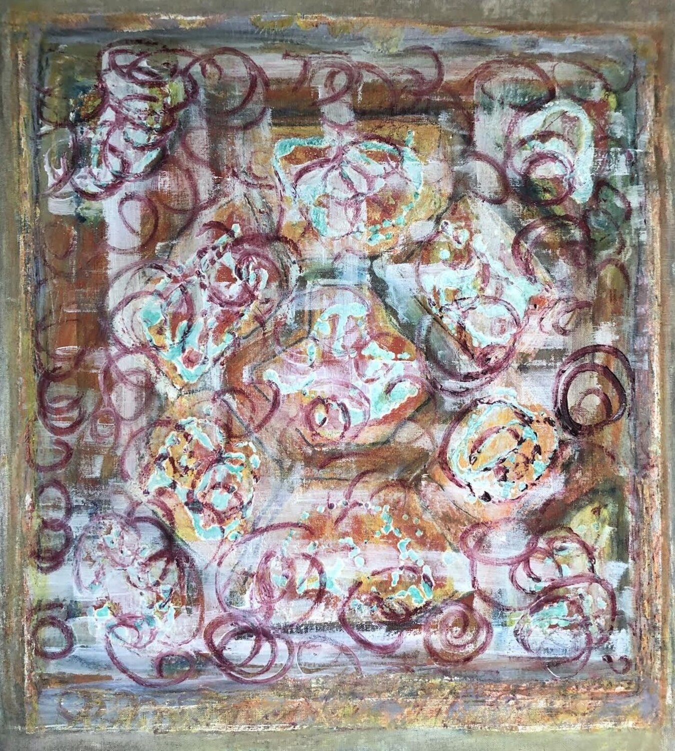 This painting is without title bergljót kjartansdóttir Originalgemälde zu verkaufen